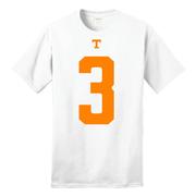 Tennessee Squirrel White McCoy #3 Shirsey Tee